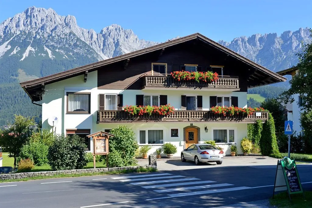 Haus Bichler with the Wilder Kaiser behind